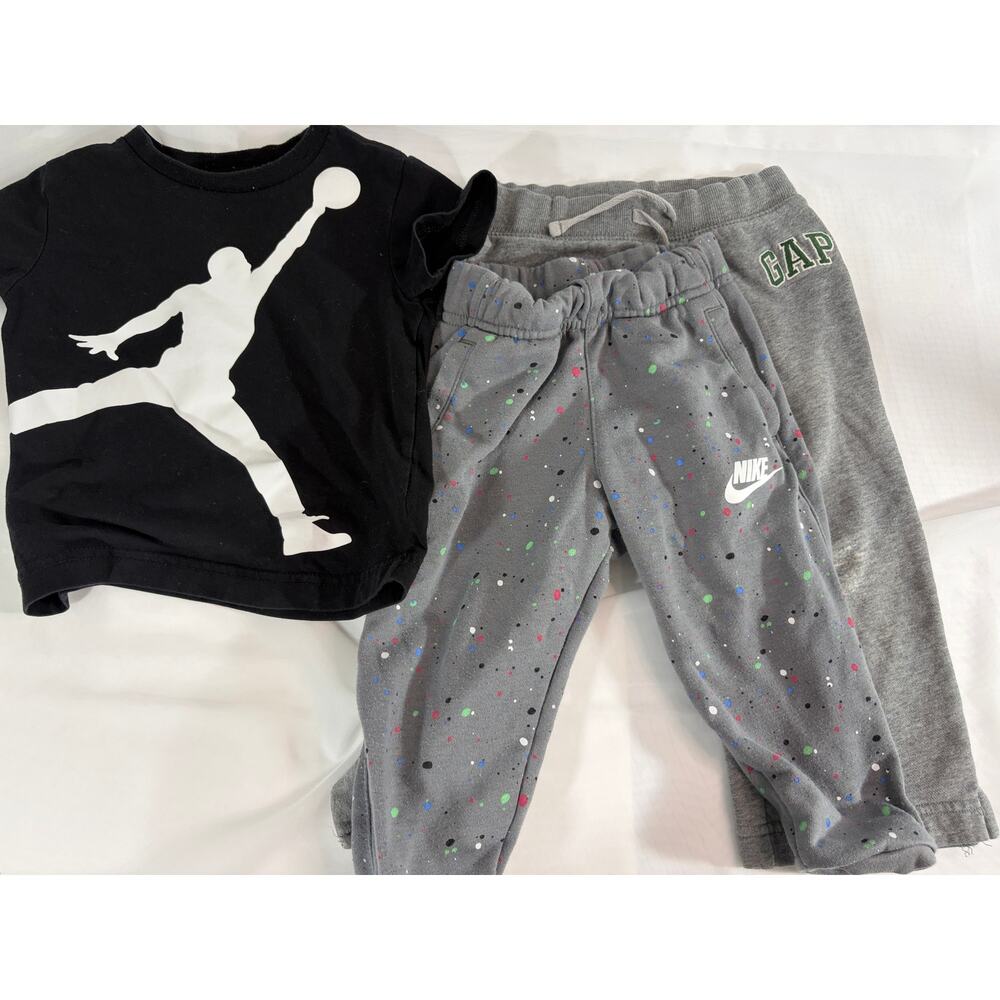 Boys 2T Bottoms Bundle Nike Jordan Baby GAP Joggers Skeleton Shorts